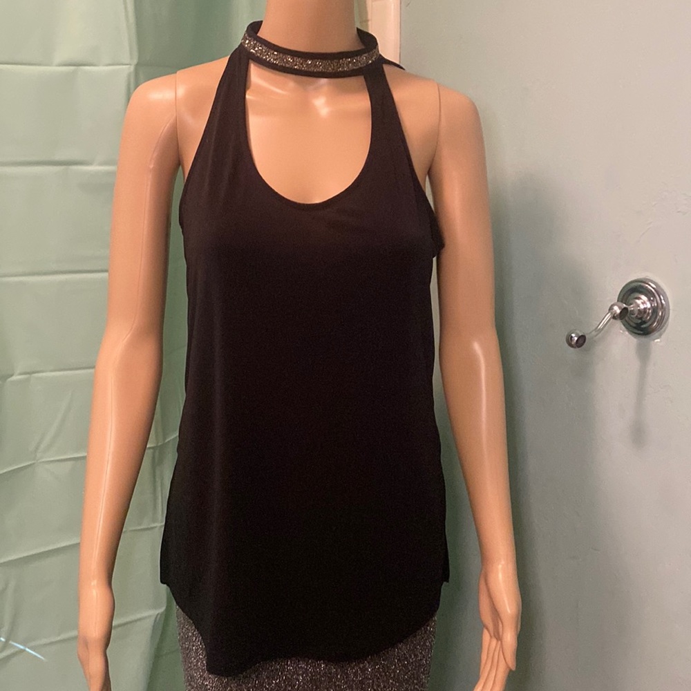 Bold Elements xs black choker style halter